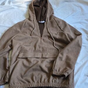 MACARON Brown Suede Jacket Medium